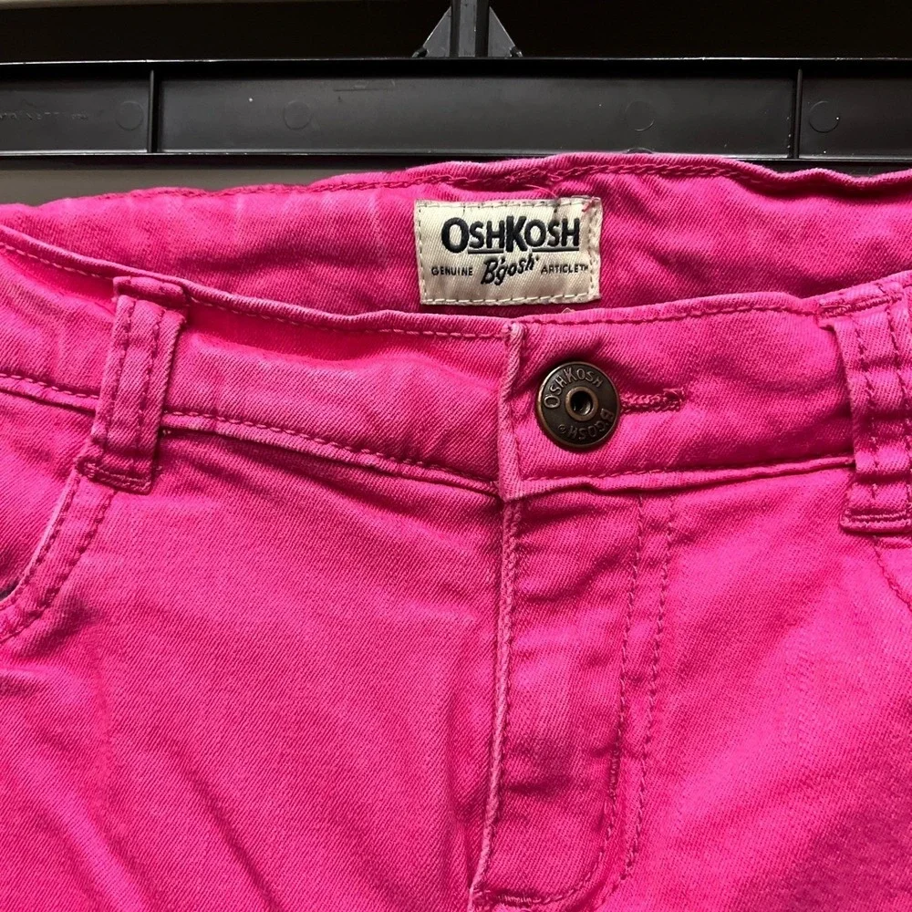 OshKosh Bgosh Girls Pink Fleece Lined Pants Size 8 Warm Winter Trousers